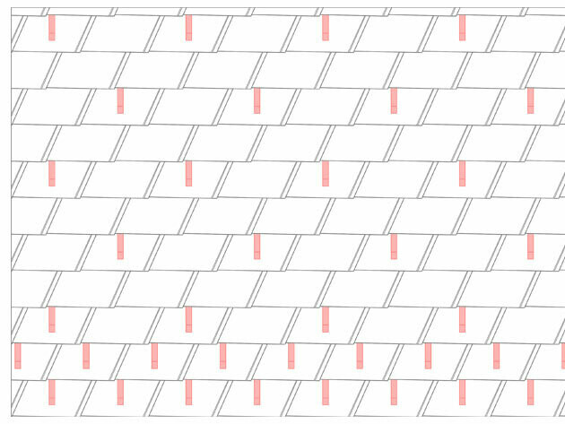 Dachschindel DS.19 Schneestopper Verlegeschema 1